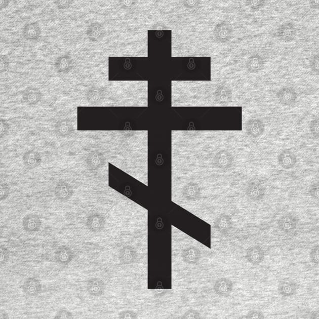 Orthodox Cross in Black by Apache Sun Moon Rising